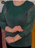 بلوز مجلسی زنانه جنس لمه اکلیلی کشی