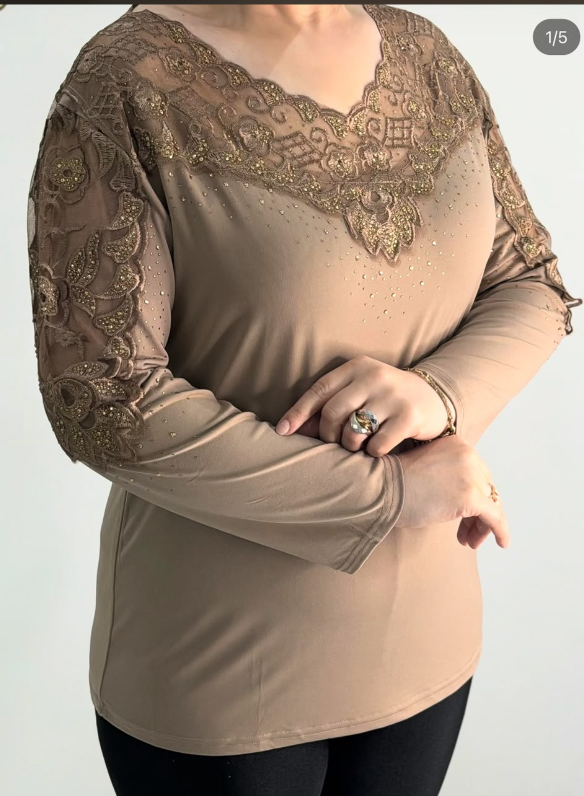 بلوز مجلسی گیپور کارشده زنانه جنس ریون وارداتی
