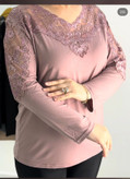 بلوز مجلسی گیپور کارشده زنانه جنس ریون وارداتی