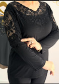 بلوز مجلسی گیپور کارشده زنانه جنس ریون وارداتی